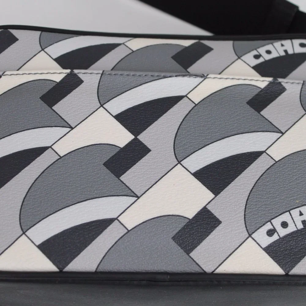 NWT Coach 1976 Graham deco bridge print leather crossbody bag COLORBLOCK purse